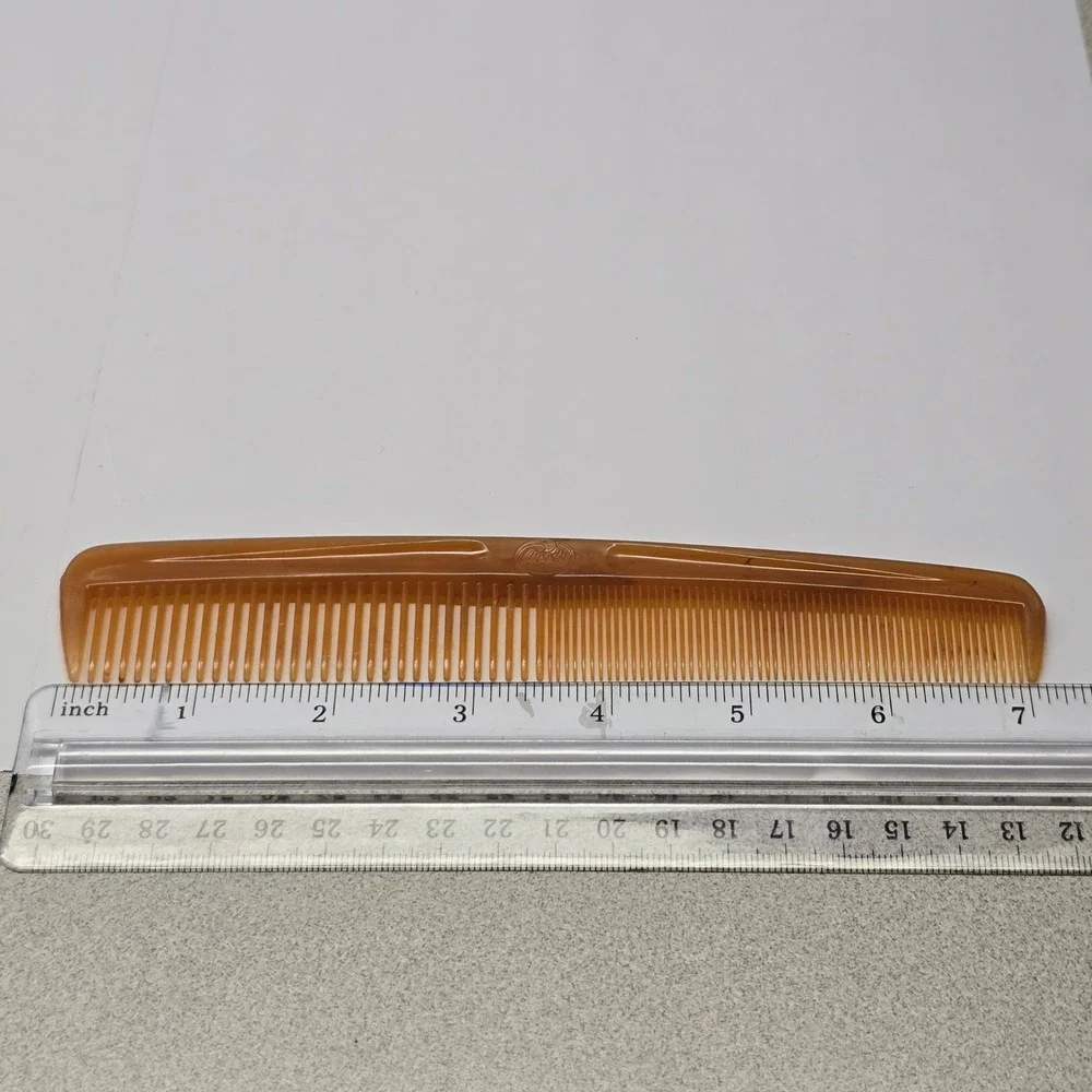 Goody Vintage Tortoiseshell Hair Comb Unisex OS Amber‎ Retro Dual Tooth Styling